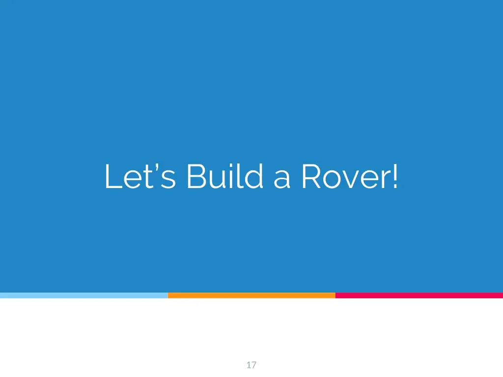 let s build a rover