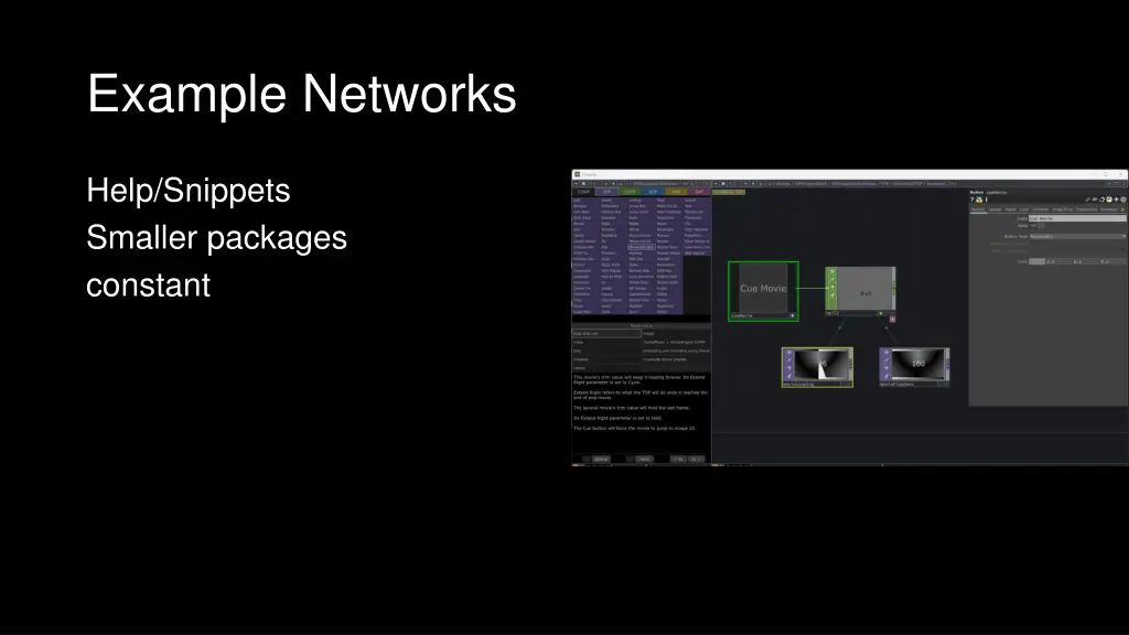 example networks