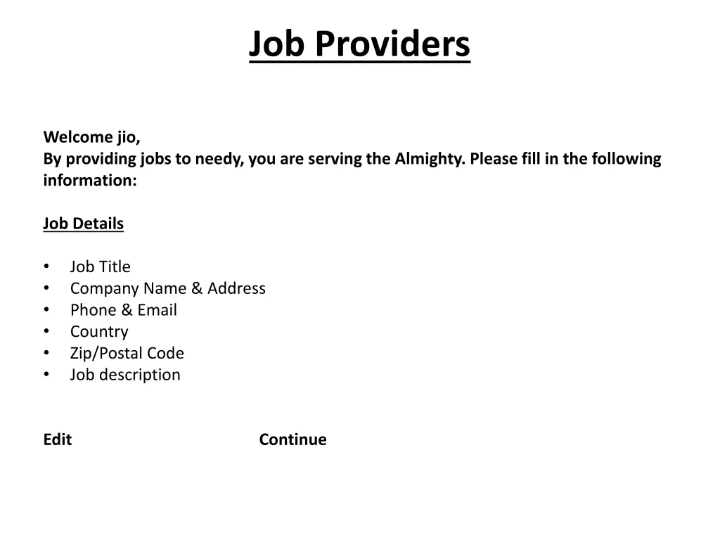 job providers