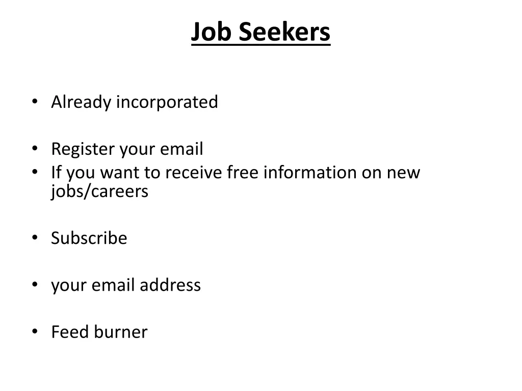 job seekers