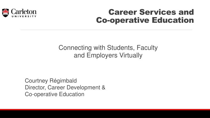 career services and co operative education