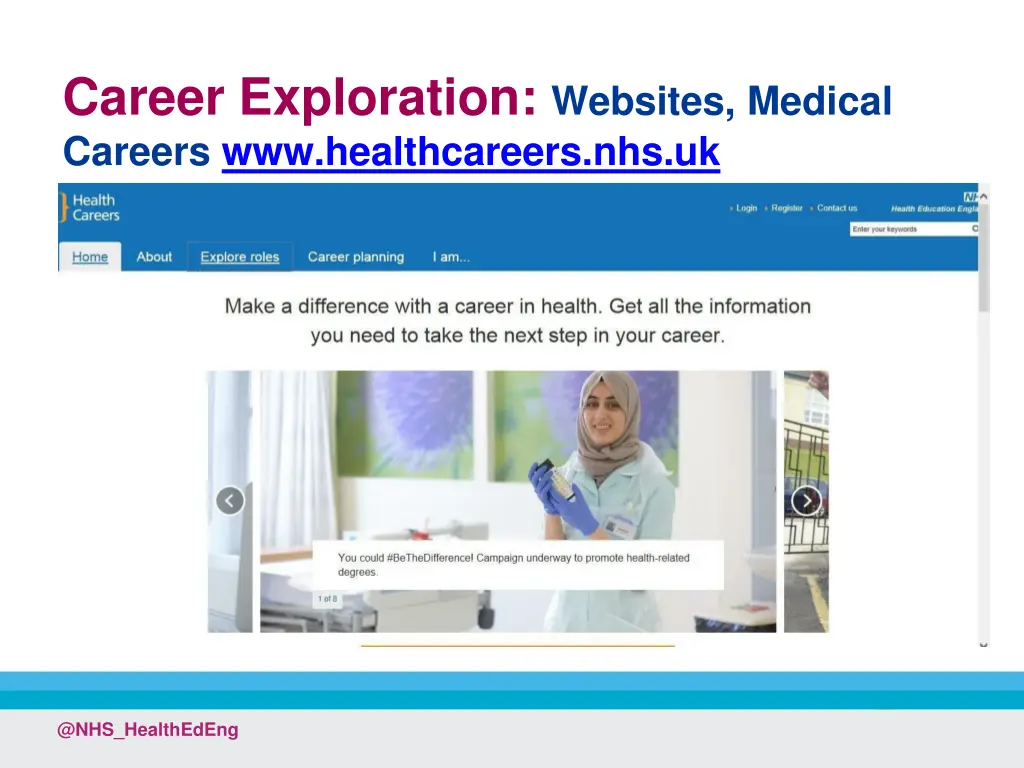 career exploration websites medical careers