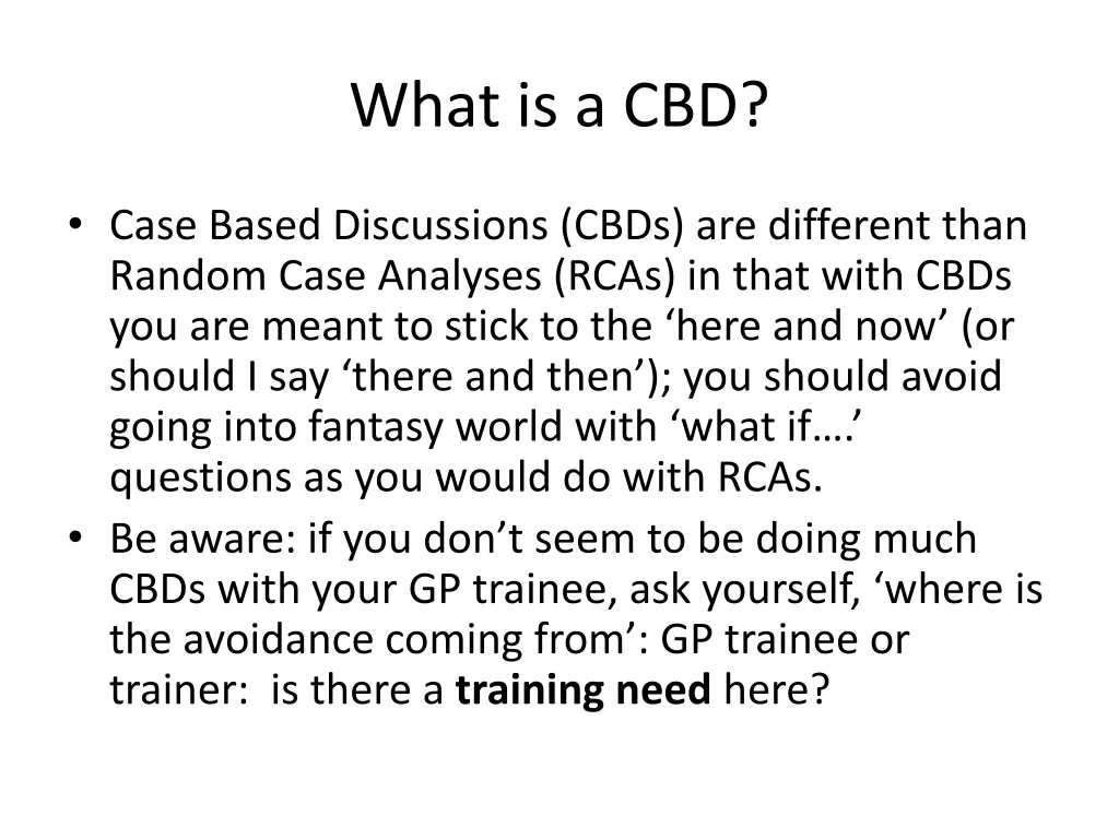 what is a cbd 1