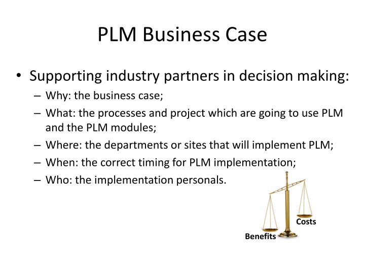 plm business case