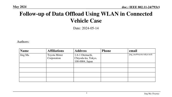 may 2024 follow up of data offload using wlan