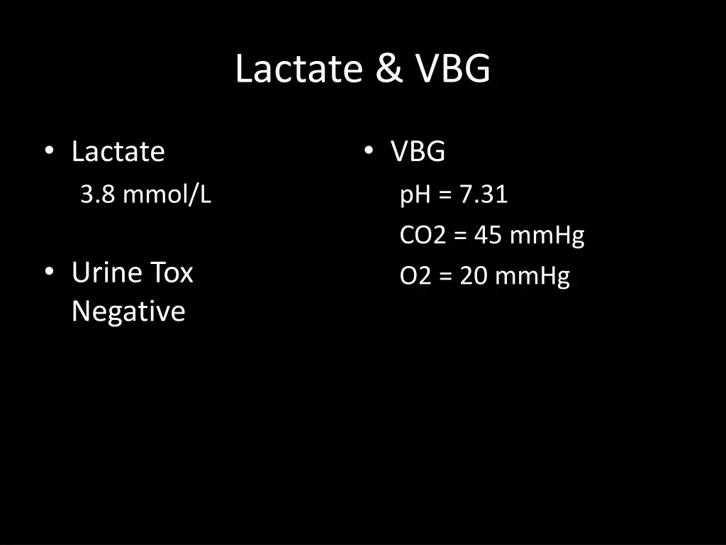 lactate vbg