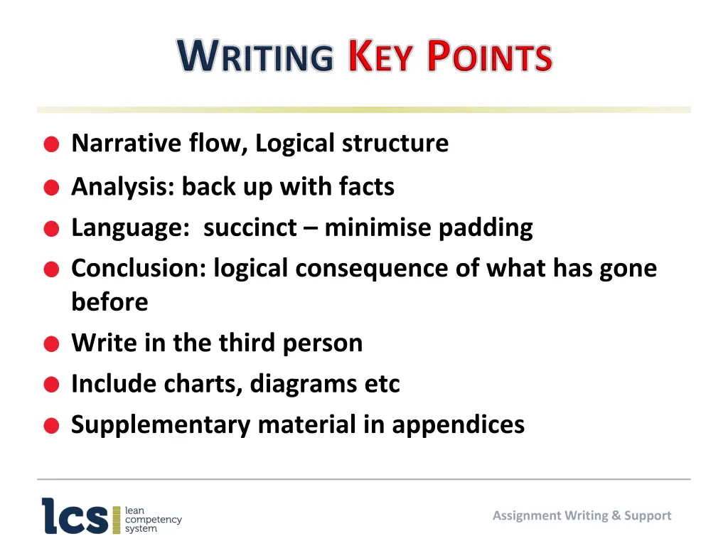 narrative flow logical structure