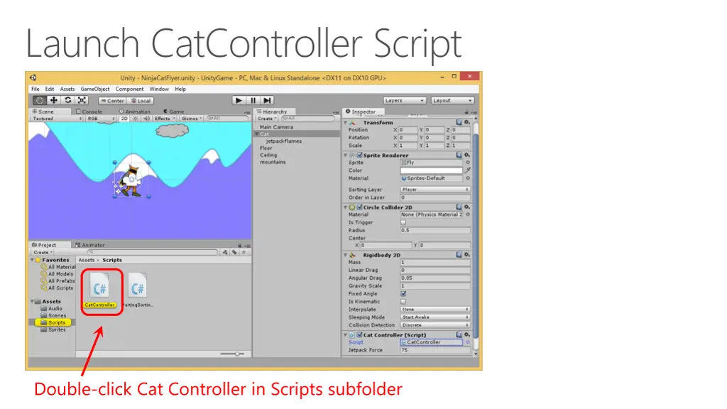 launch catcontroller script