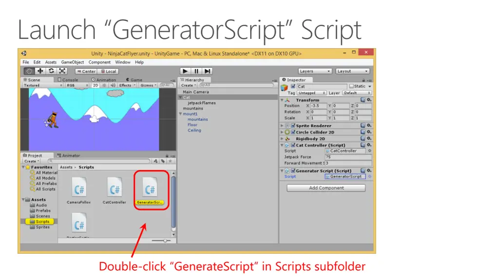 launch generatorscript script