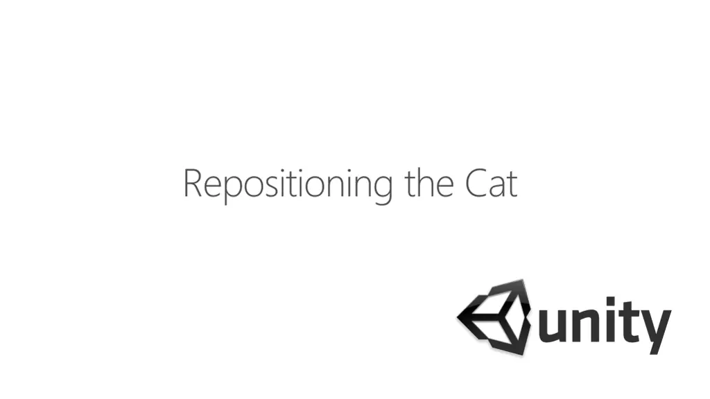 repositioning the cat