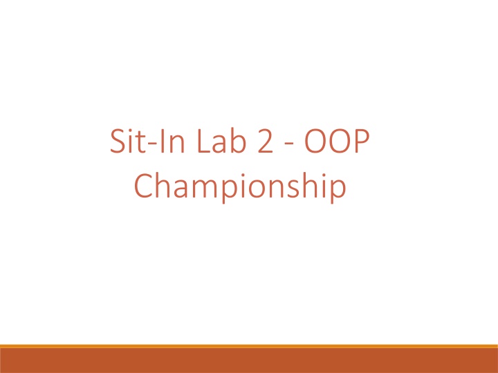 sit in lab 2 oop championship