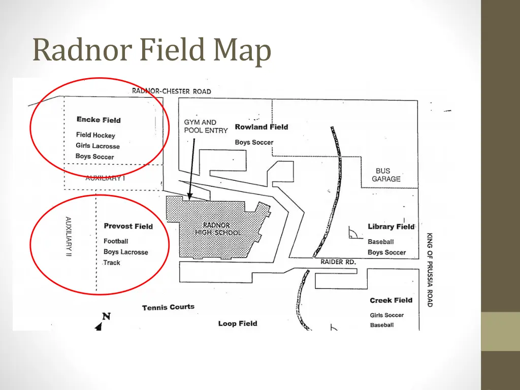 radnor field map