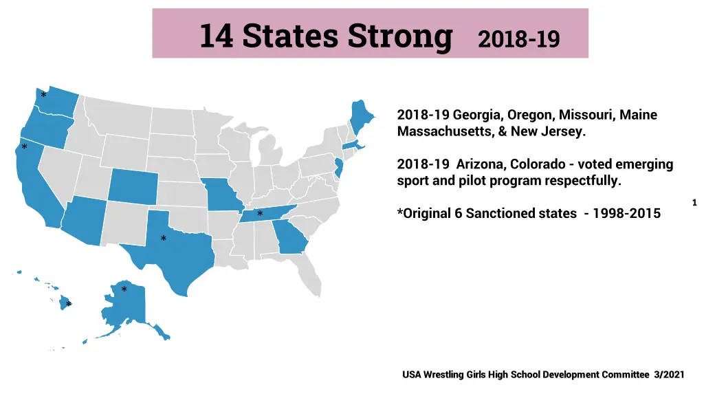 14 states strong 2018 19