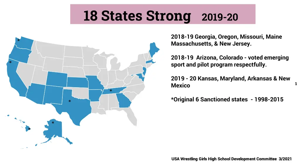 18 states strong 2019 20