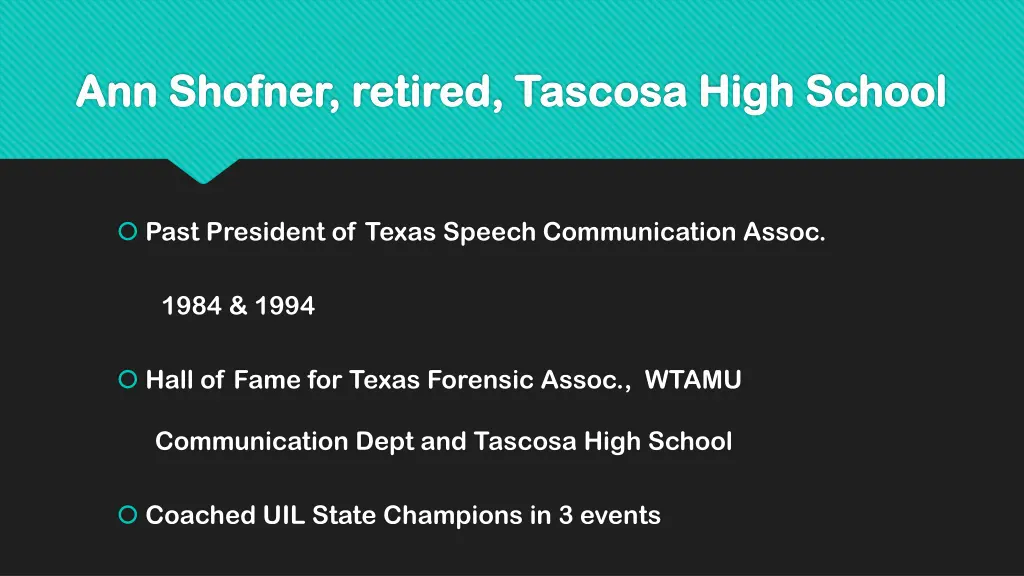 ann shofner retired ann shofner retired tascosa