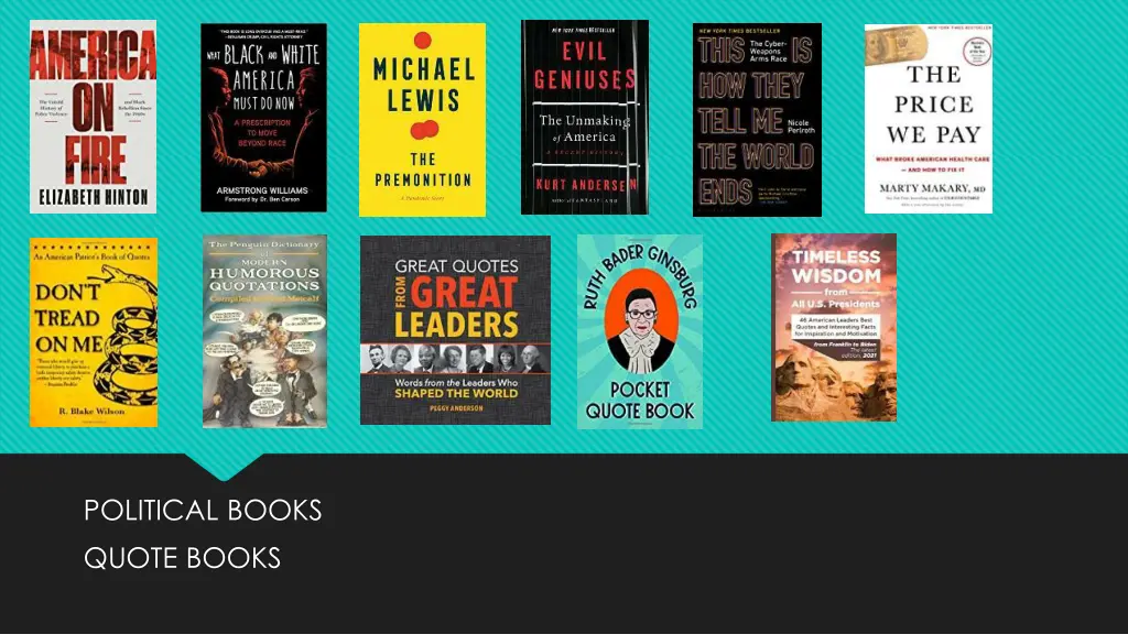 political books quote books