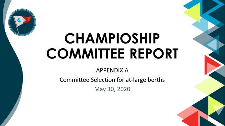 champioship committee report appendix a committee