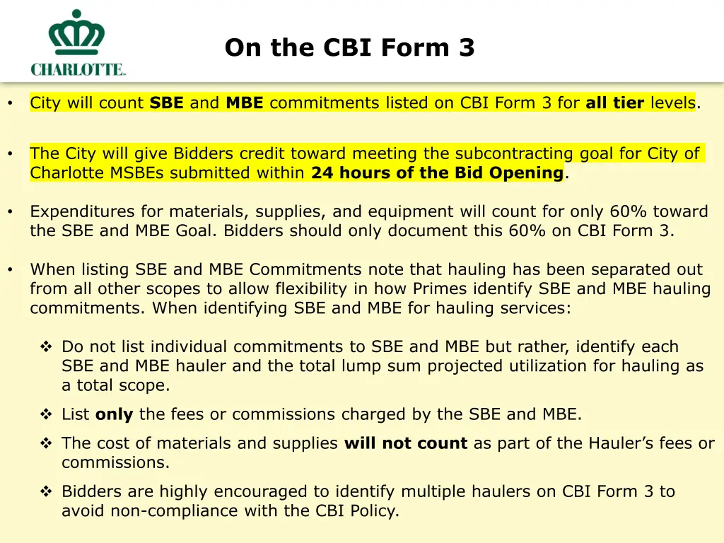 on the cbi form 3