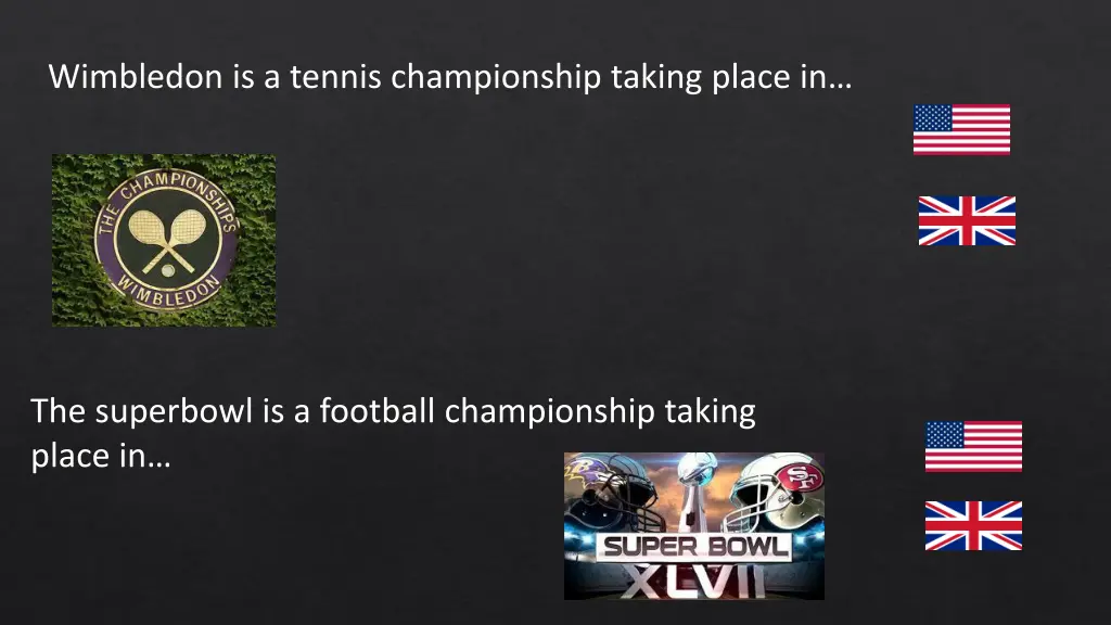 wimbledon is a tennis championship taking place in