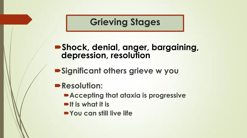 grieving stages