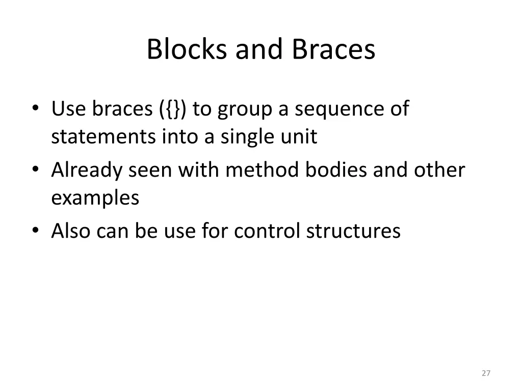 blocks and braces