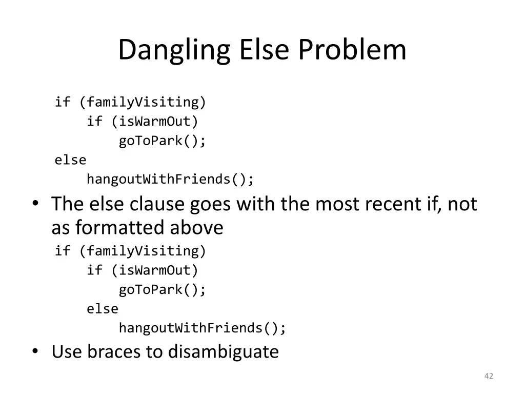 dangling else problem