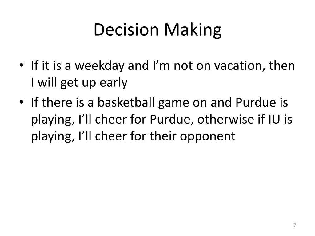 decision making