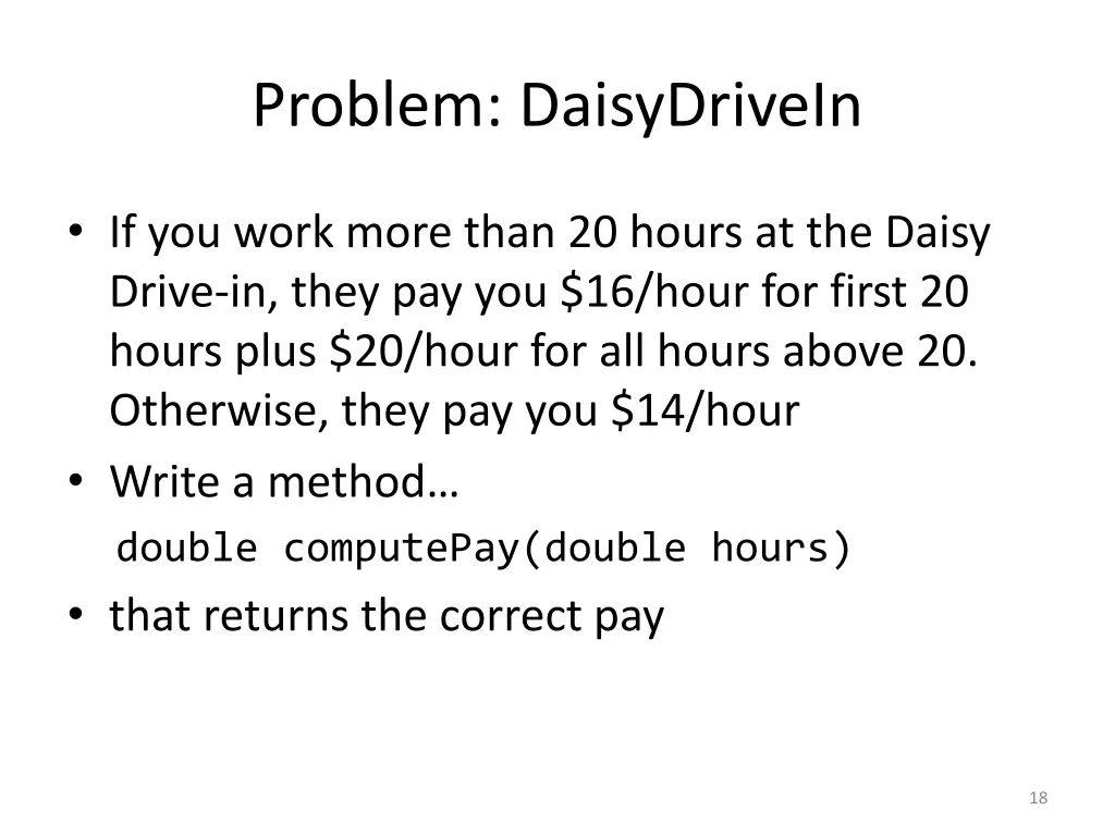 problem daisydrivein