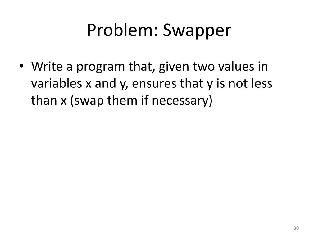 problem swapper