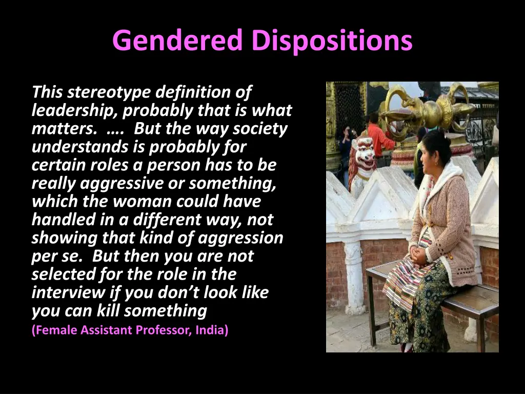 gendered dispositions