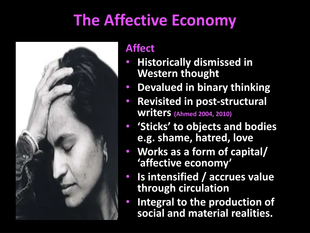 the affective economy