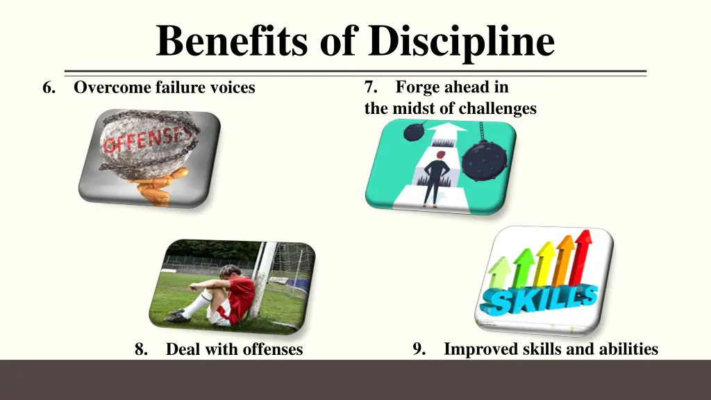 benefits of discipline 1