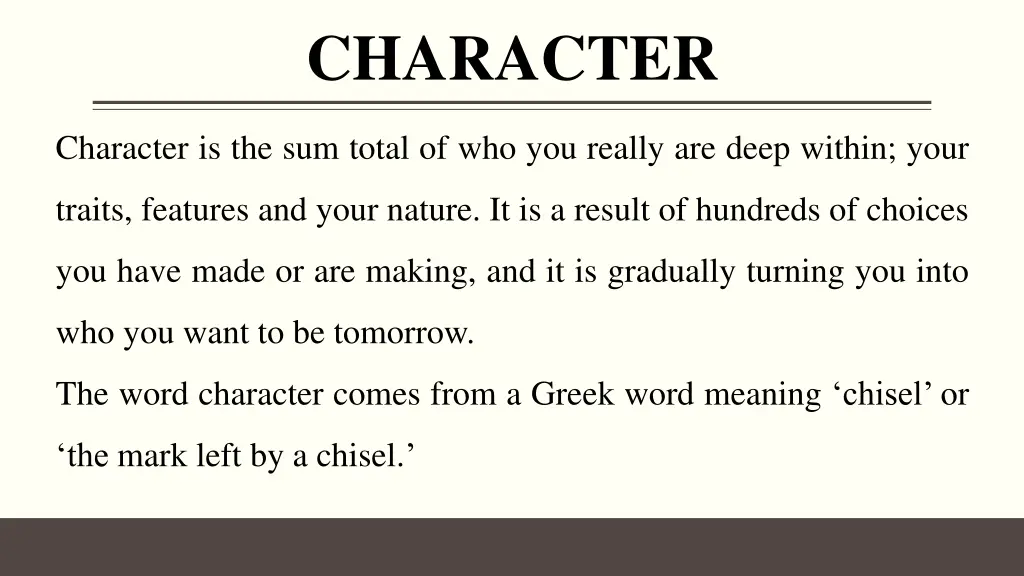 character