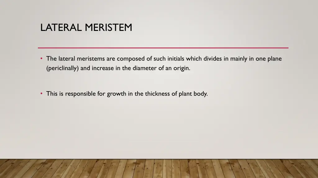 lateral meristem