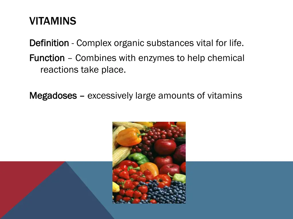 vitamins