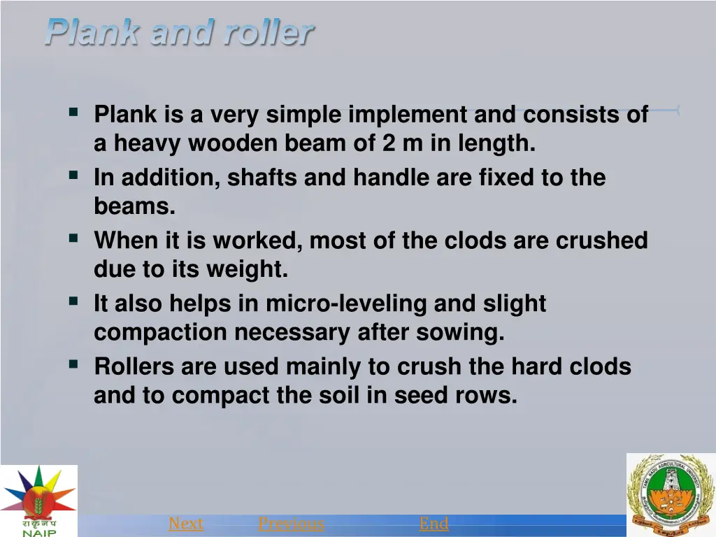 plank is a very simple implement and consists