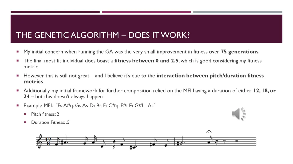 the genetic algorithm does it work