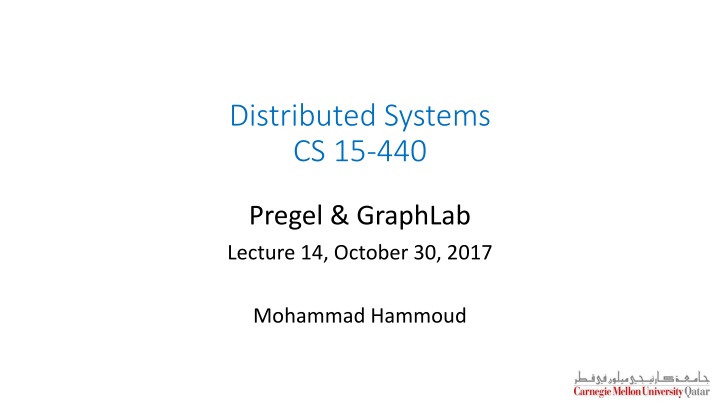 distributed systems cs 15 440