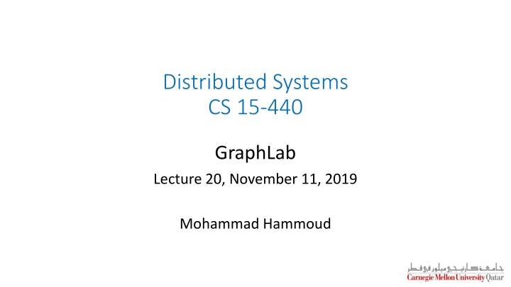 distributed systems cs 15 440