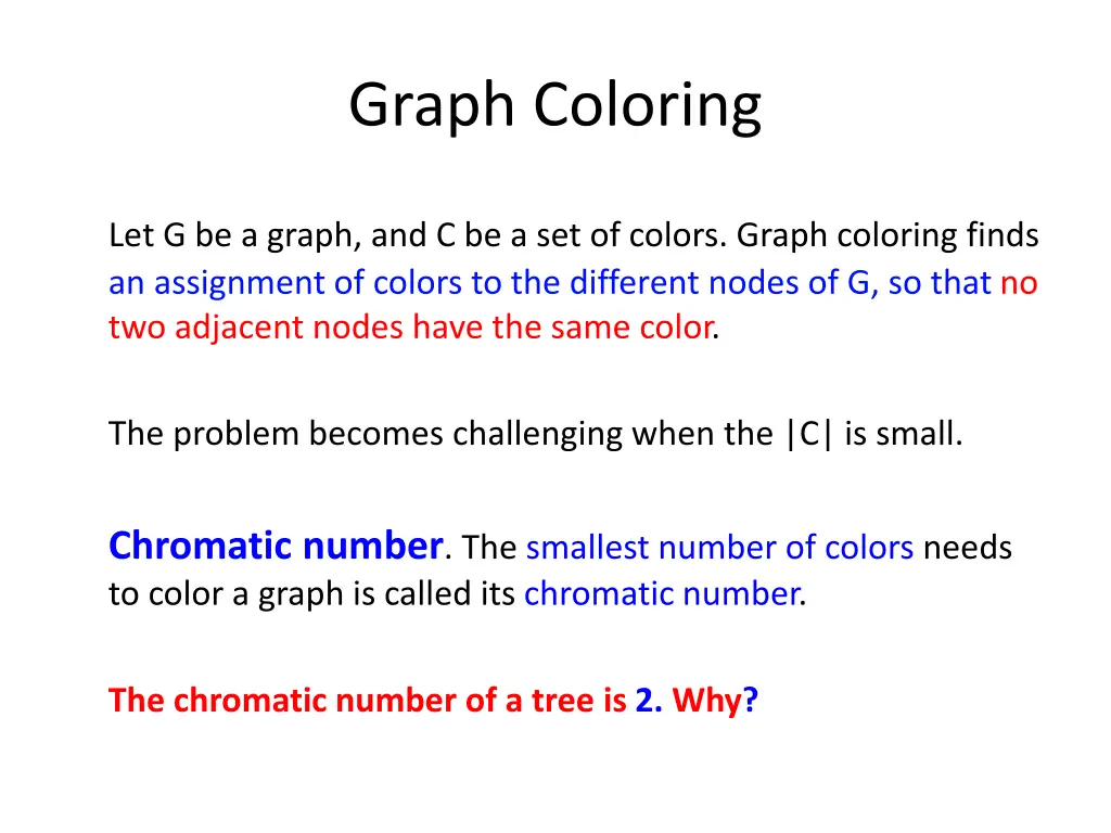 graph coloring