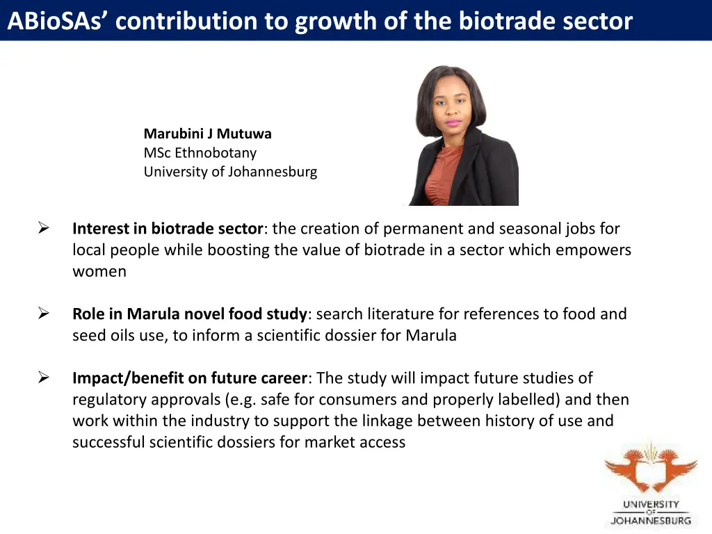 abiosas contribution to growth of the biotrade