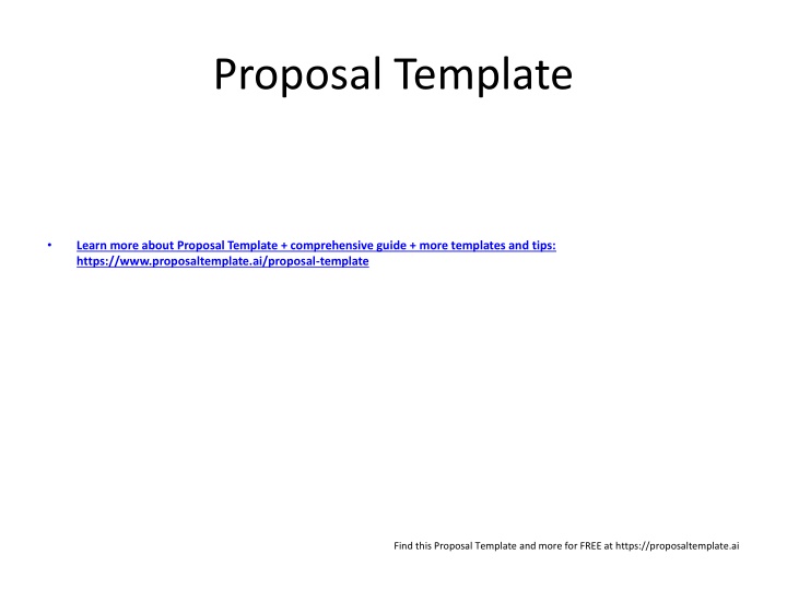 proposal template