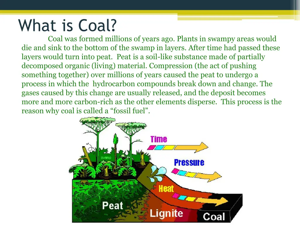 what is coal coal was formed millions of years