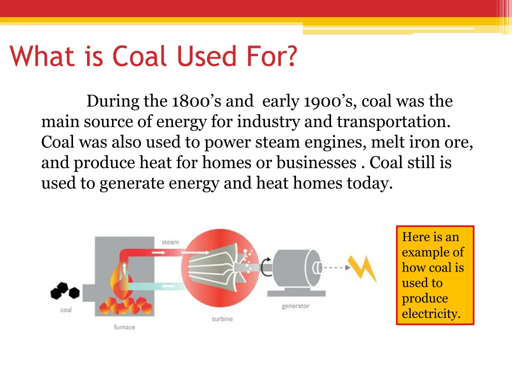 what is coal used for