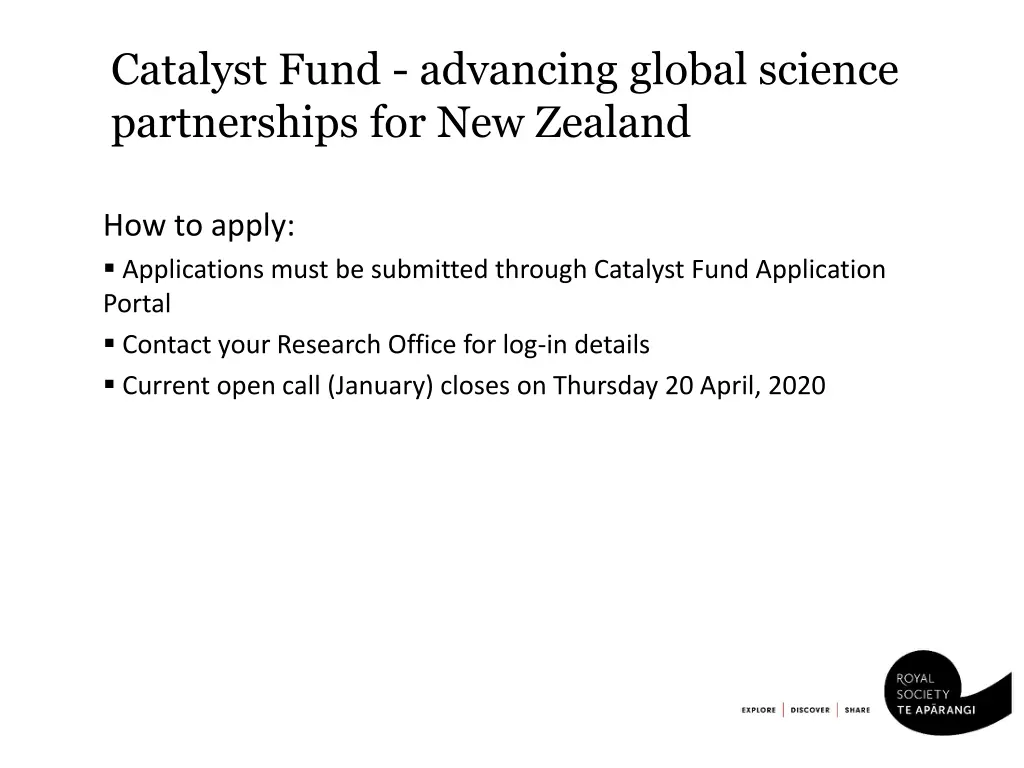 catalyst fund advancing global science 1