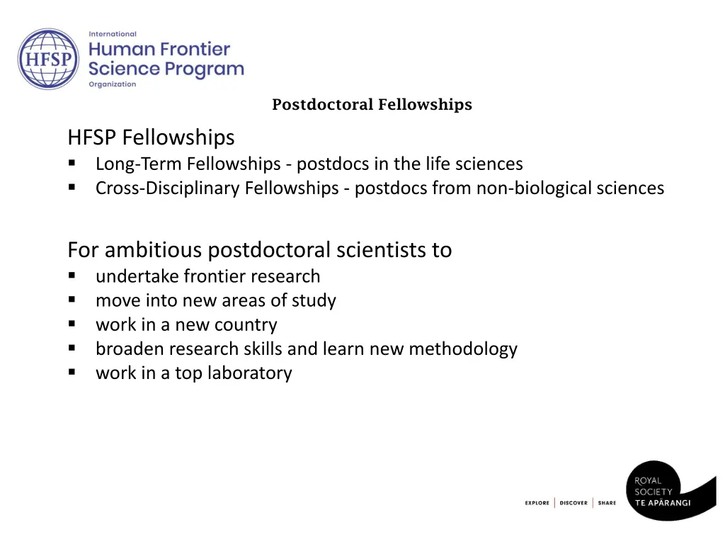 postdoctoral fellowships