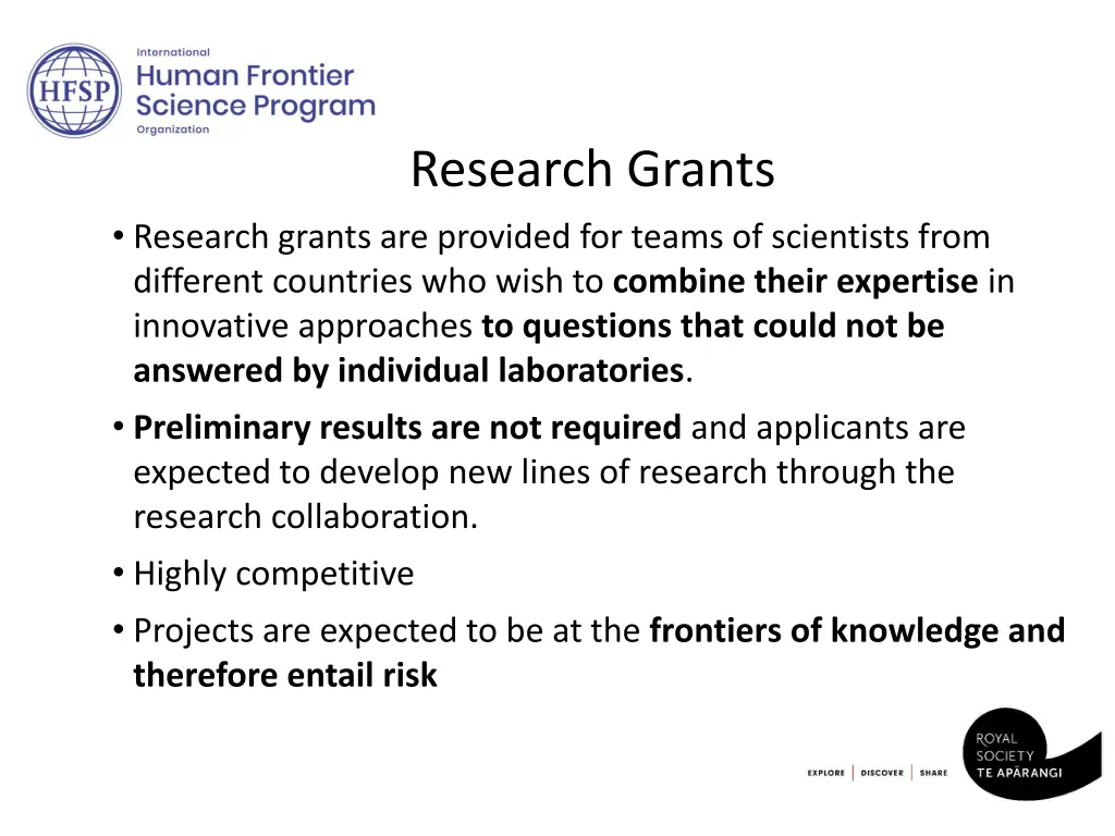 research grants