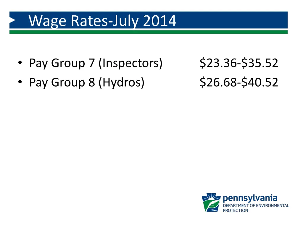 wage rates july 2014