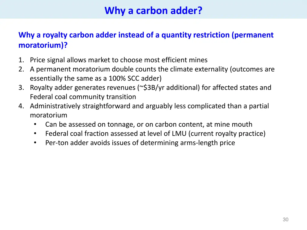 why a carbon adder