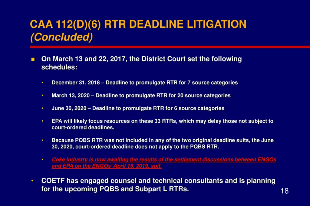 caa 112 d 6 rtr deadline litigation concluded